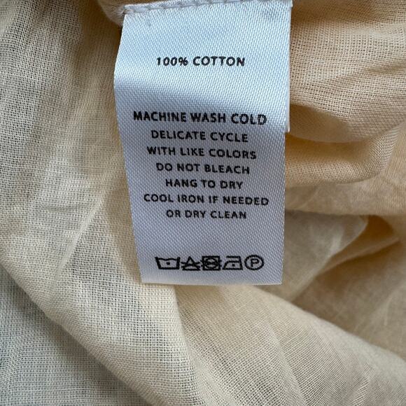 Lilla P Blue Eyelet Side Button Cotton Midi Skirt Hyacinth NEW Size Small - Picture 11 of 12